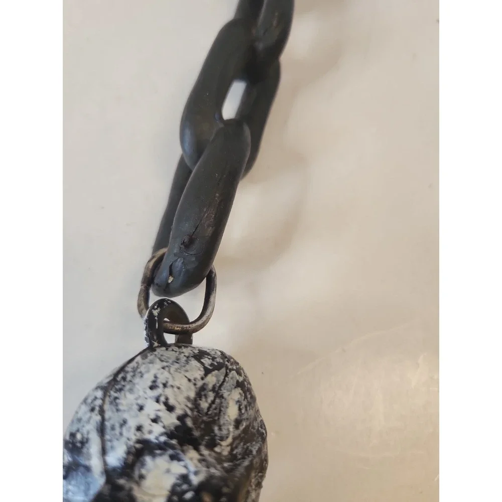 Vintage Skull Flail Mace And Chain Skeleton Medieval Costume Cosplay Rubies 1995